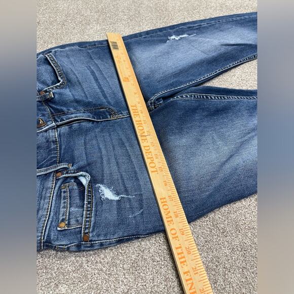 Anthropologie Level 99 Everyday Denim Jeans Size 27 Stretch Midwash blue jeans - Picture 10 of 14